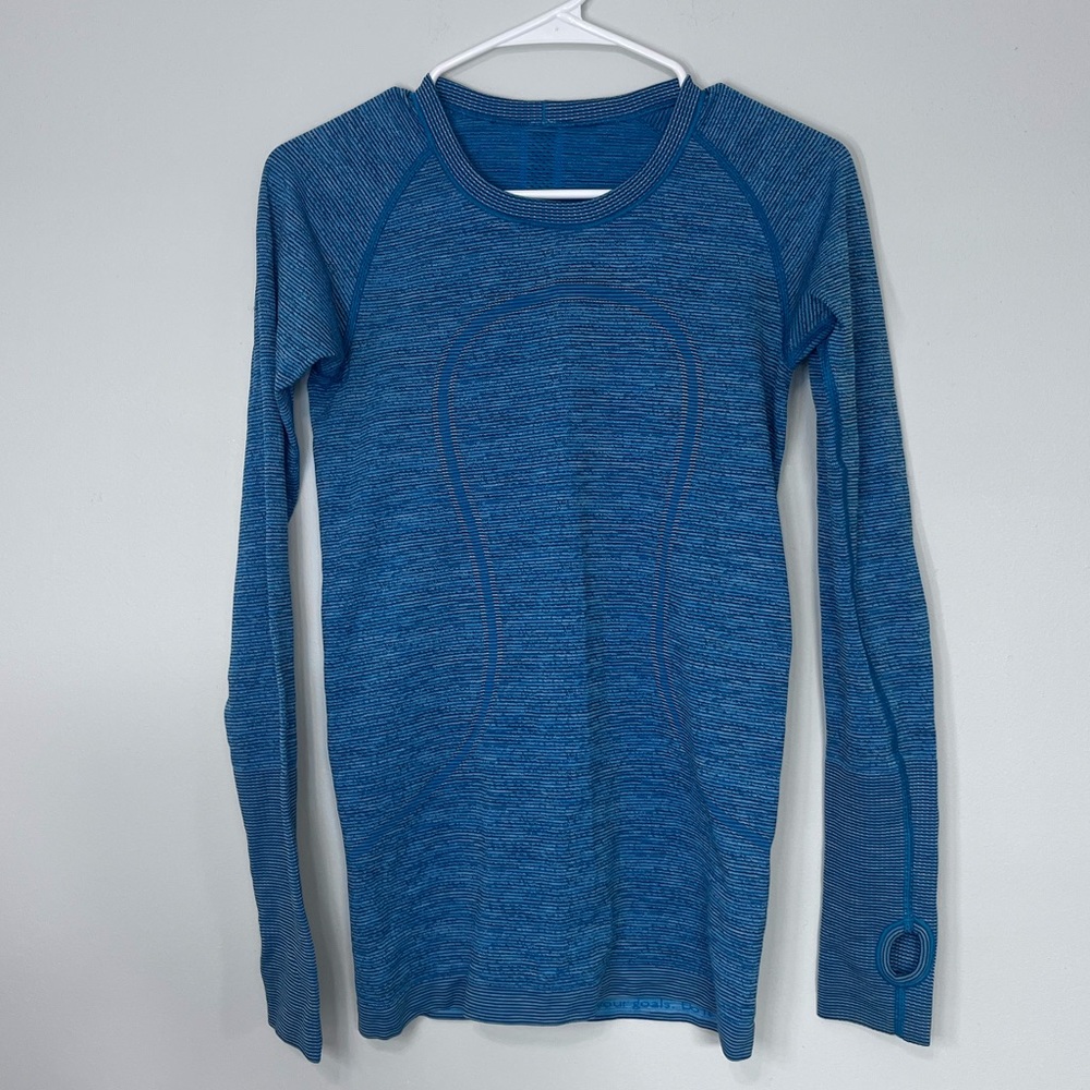 lululemon athletica Blue Long Sleeve Top